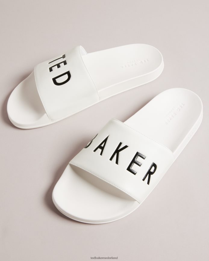 Ted Baker Auly-logo sliders wit schoenen Heren 6R02N1892