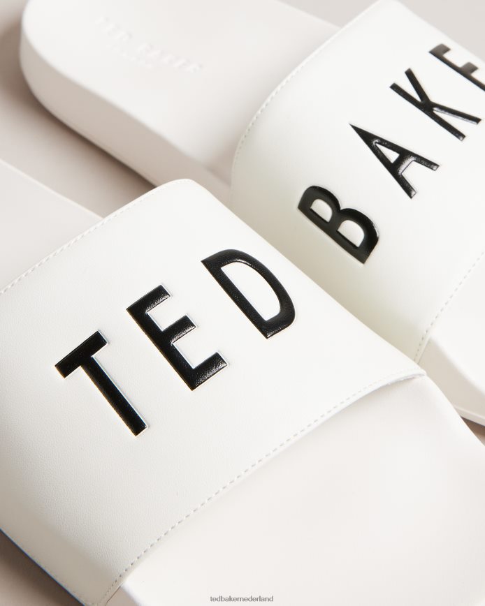 Ted Baker Auly-logo sliders wit schoenen Heren 6R02N1892