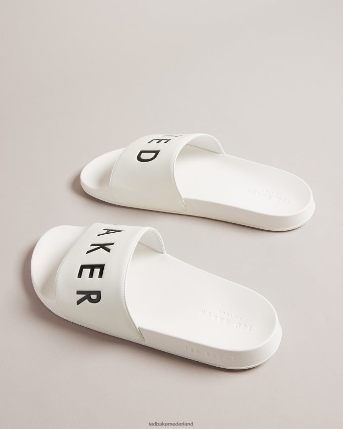 Ted Baker Auly-logo sliders wit schoenen Heren 6R02N1892