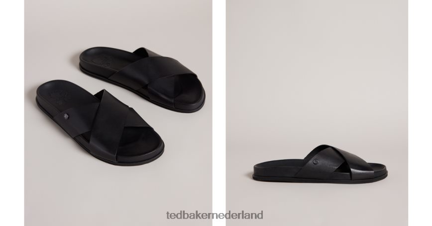 Ted Baker Oscar leren sandalen zwart schoenen Heren 6R02N1824