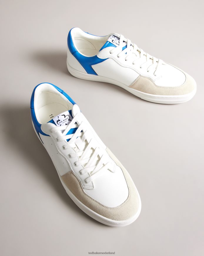 Ted Baker Barkerl leren en suède sneakers blauw schoenen Heren 6R02N2022