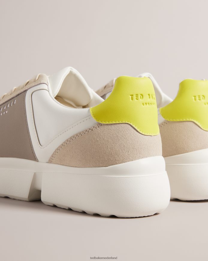 Ted Baker Cecyle leren sneakers limoen schoenen Heren 6R02N1795