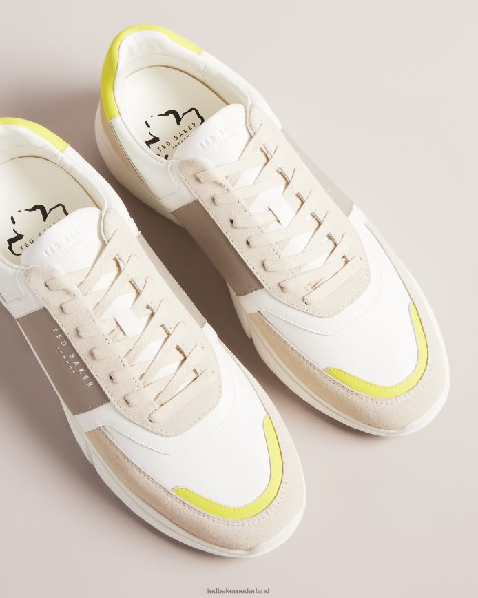 Ted Baker Cecyle leren sneakers limoen schoenen Heren 6R02N1795