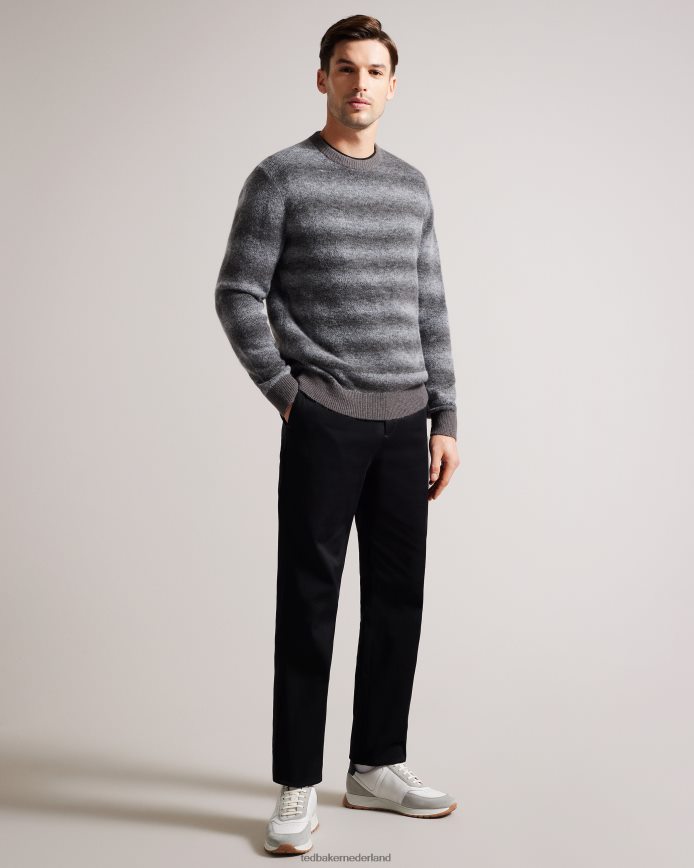 Ted Baker Frayney leren en suède t-sneakers marine schoenen Heren 6R02N1822