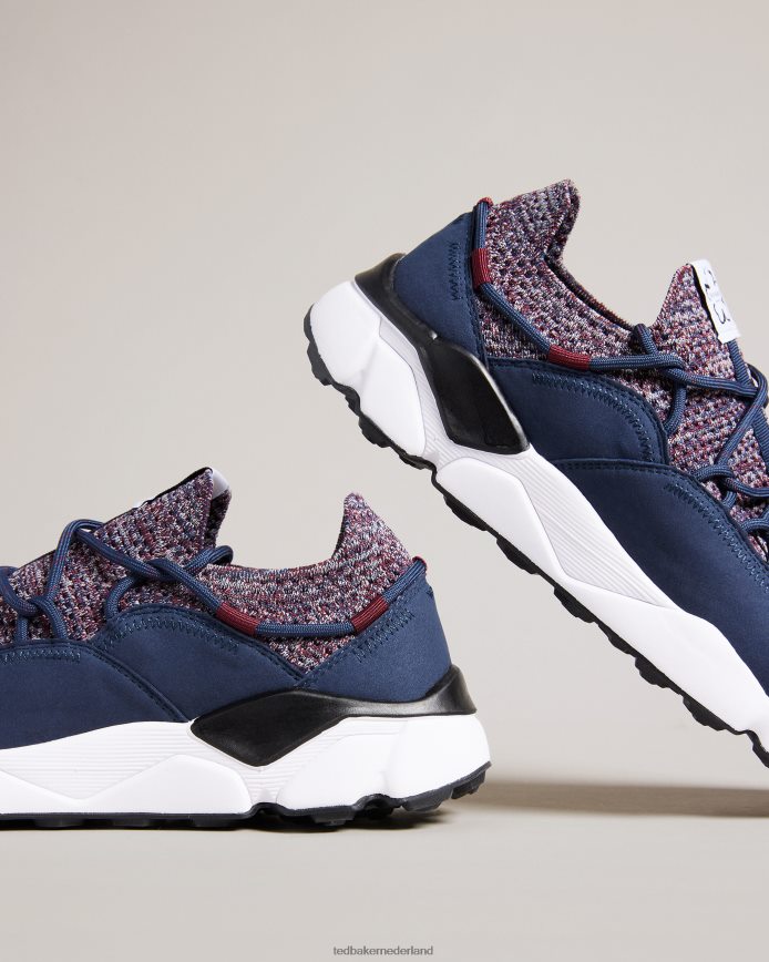 Ted Baker Marky gebreide sneakers marine schoenen Heren 6R02N1802