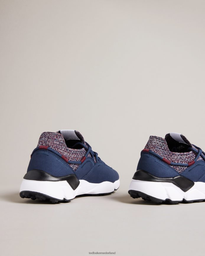 Ted Baker Marky gebreide sneakers marine schoenen Heren 6R02N1802