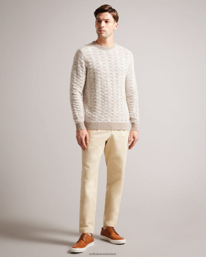 Ted Baker kantenb leren derbyschoen en sneaker hybride bruinen schoenen Heren 6R02N1890