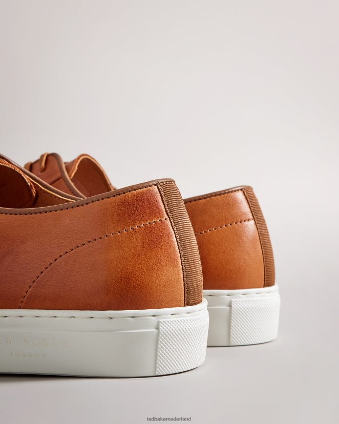 Ted Baker kantenb leren derbyschoen en sneaker hybride bruinen schoenen Heren 6R02N1890