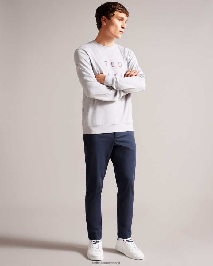 Ted Baker triloba eenvoudige sneaker met veters wit rood schoenen Heren 6R02N1836