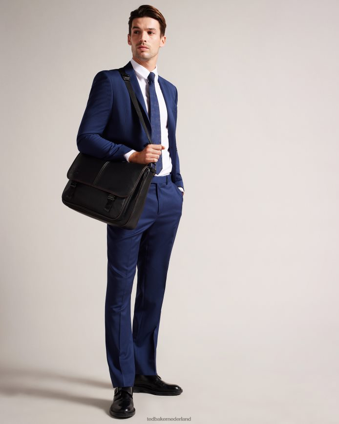 Ted Baker josper kunstleren messengertas zwart Tassen Heren 6R02N1742