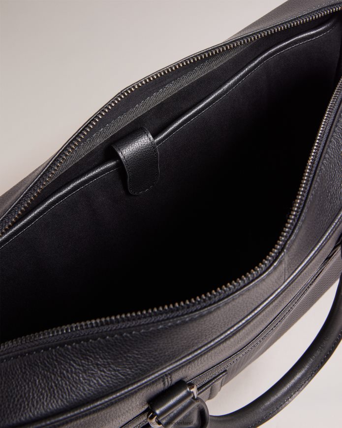 Ted Baker Documententas van canvastextuur zwart Tassen Heren 6R02N1743