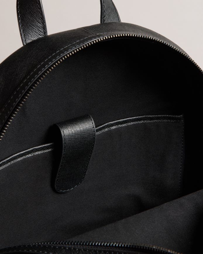 Ted Baker Nikolai Saffiano leren rugzak zwart Tassen Heren 6R02N1779