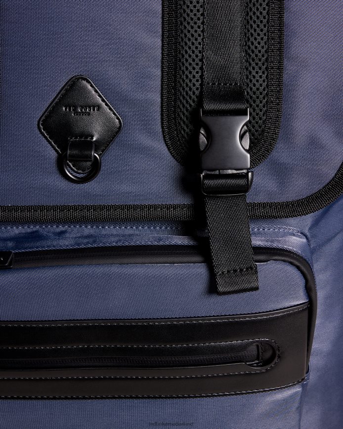 Ted Baker komute nylon rugzak marine Tassen Heren 6R02N1763