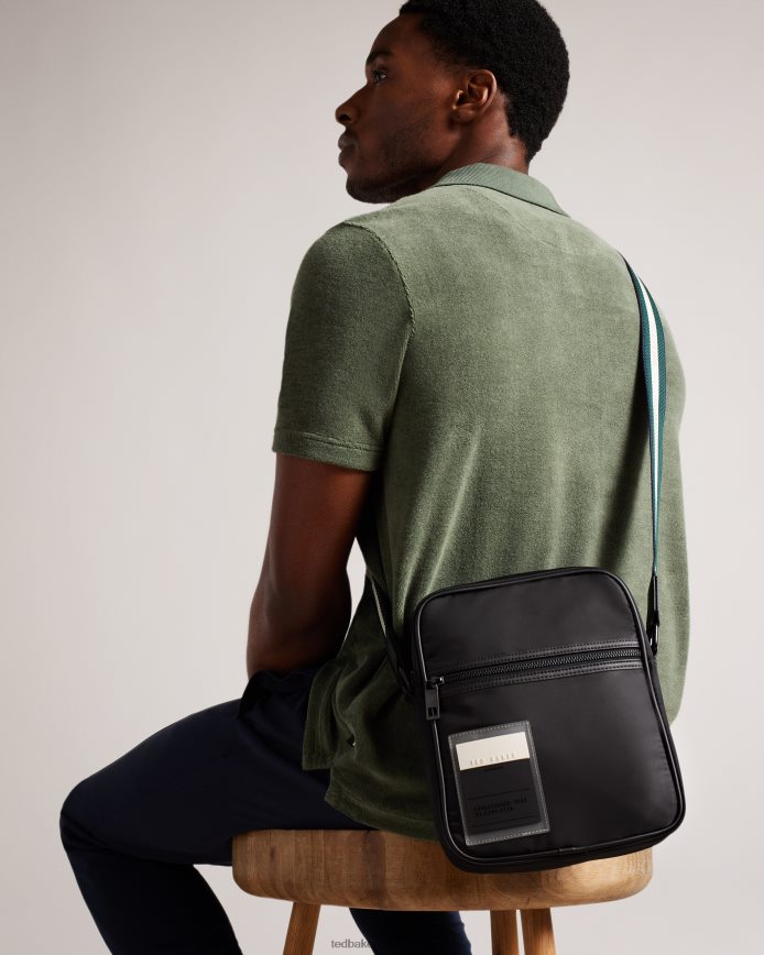 Ted Baker Matee retro sporttas van keperstof zwart Tassen Heren 6R02N1778