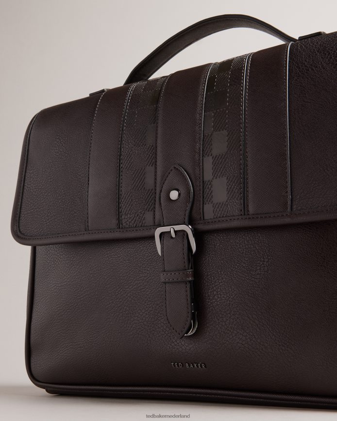 Ted Baker Wayvees huischeque pu tas bruin-chocolade Tassen Heren 6R02N1770