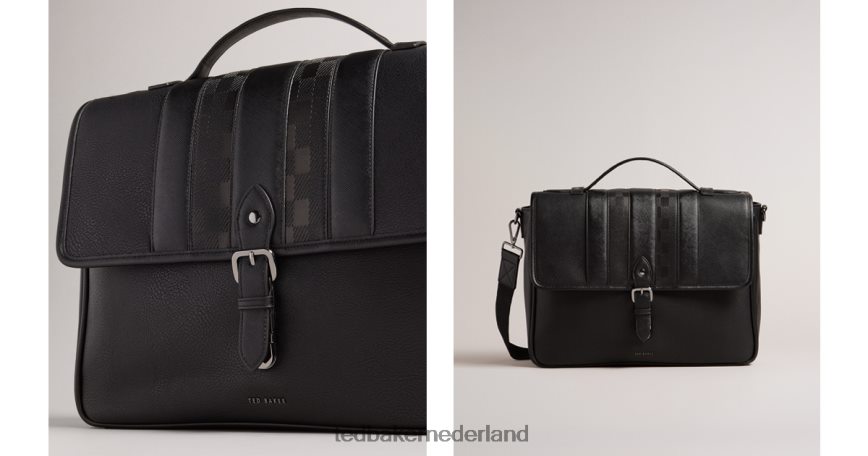 Ted Baker Wayvees huischeque pu tas zwart Tassen Heren 6R02N1768