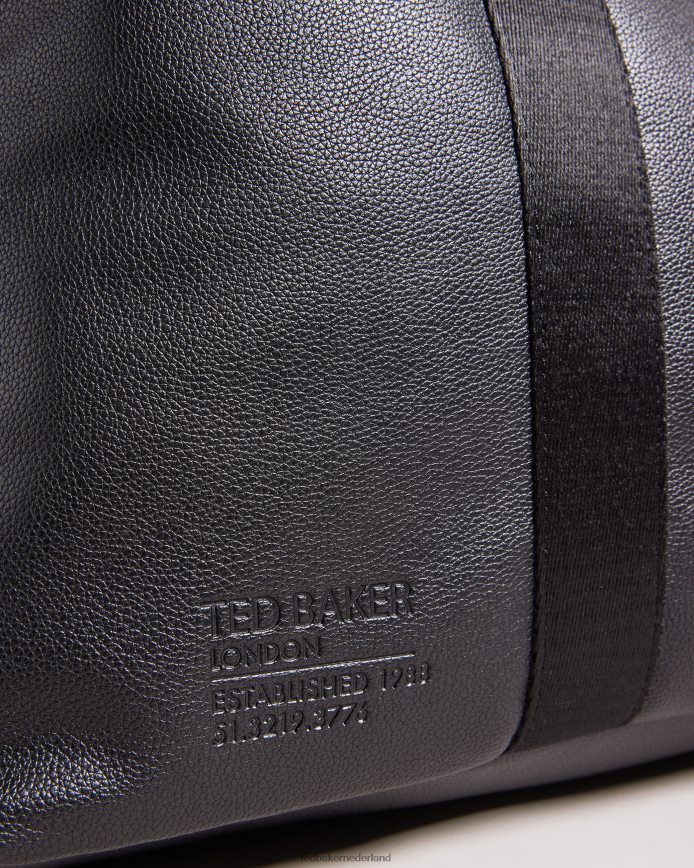 Ted Baker josua kunstleren weekendtas zwart Tassen Heren 6R02N1757