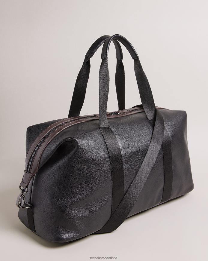 Ted Baker josua kunstleren weekendtas zwart Tassen Heren 6R02N1757
