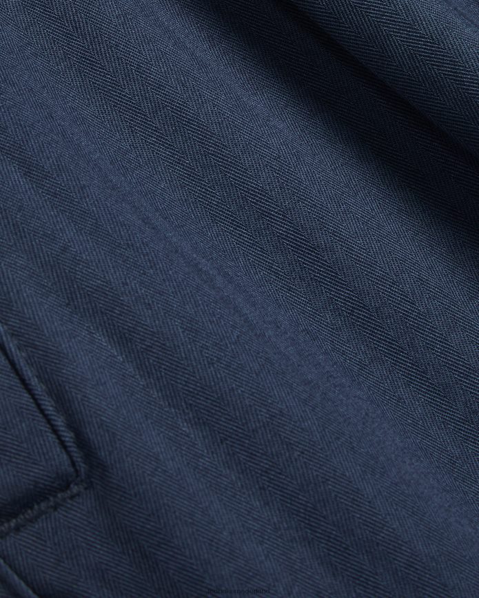 Ted Baker Talkin geplooide visgraatbroek marine kleding Heren 6R02N1684