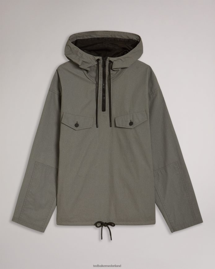 Ted Baker Chesnel anorak met capuchon grijs kleding Heren 6R02N1720