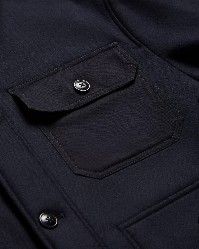 Ted Baker Jansky jas van gebonden wol marine kleding Heren 6R02N1667