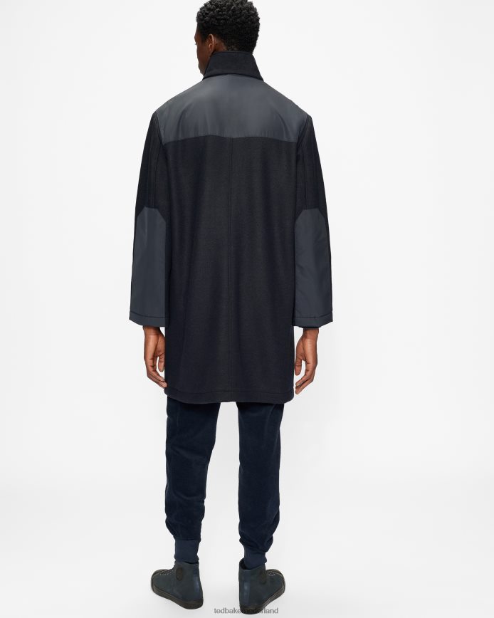 Ted Baker duffelcoat met lenspanelen marine kleding Heren 6R02N1727