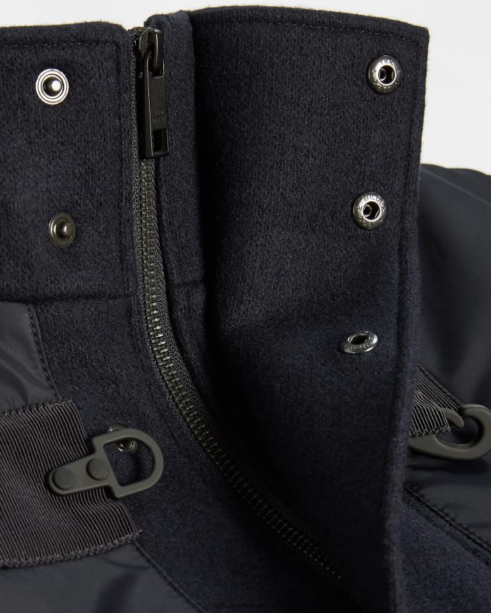 Ted Baker duffelcoat met lenspanelen marine kleding Heren 6R02N1727