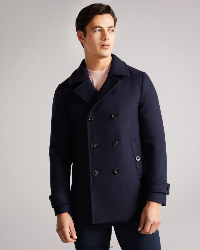 Ted Baker grilldd wollen peacoat marine kleding Heren 6R02N1634
