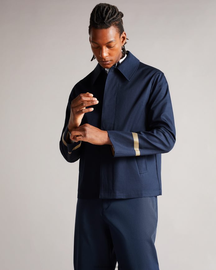 Ted Baker hoogste korte gebonden mac donker marine kleding Heren 6R02N1680