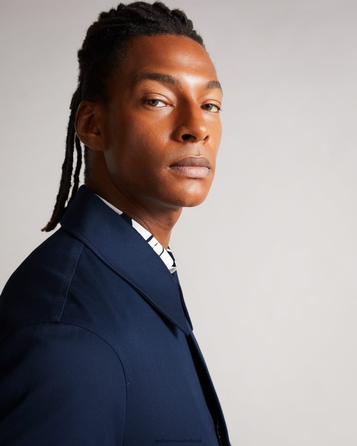 Ted Baker hoogste korte gebonden mac donker marine kleding Heren 6R02N1680