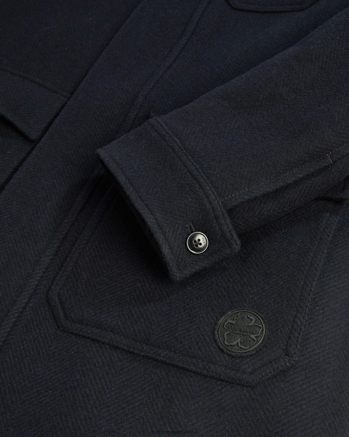 Ted Baker traks jas met trechterhals en zakken marine kleding Heren 6R02N1721