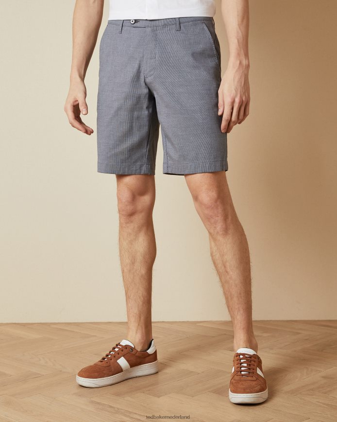 Ted Baker corto semi-effen katoenen short blauw kleding Heren 6R02N1724