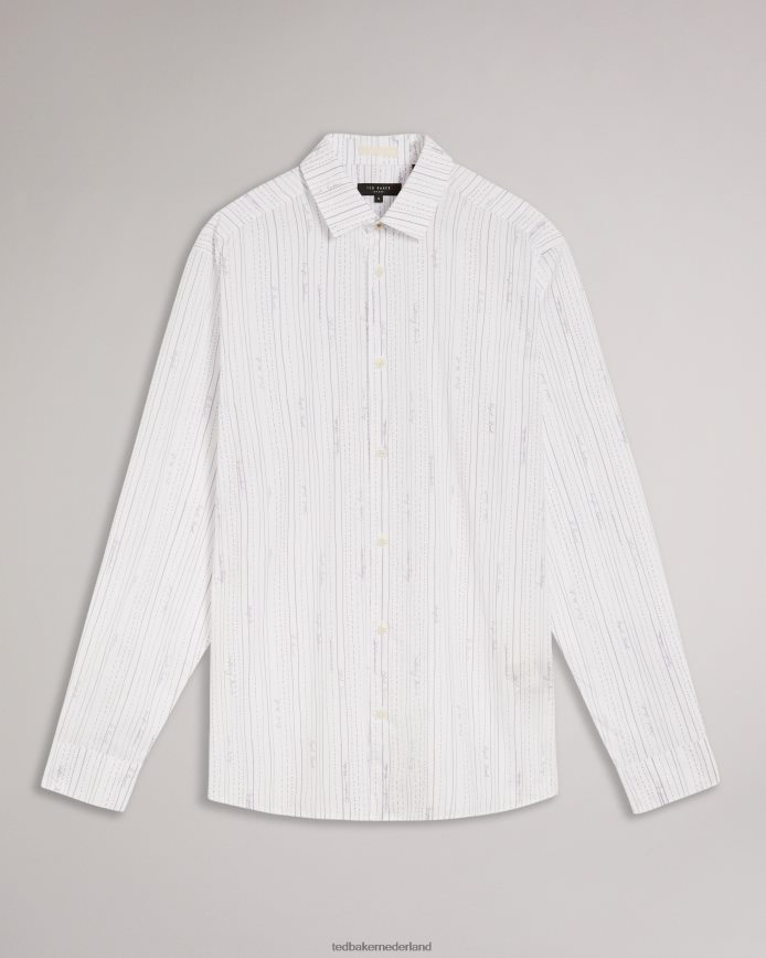 Ted Baker Hadlo gestreept overhemd paars kleding Heren 6R02N1647