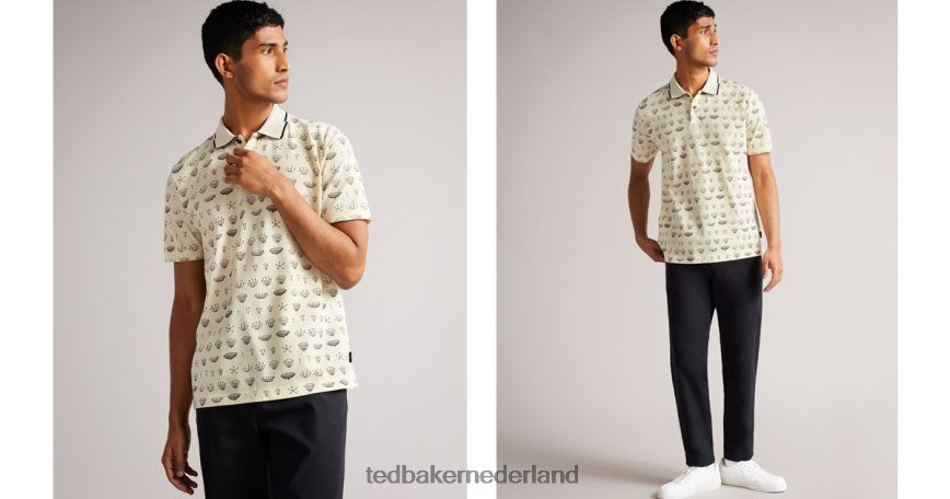 Ted Baker Colves SS bedrukte polo wit kleding Heren 6R02N1715