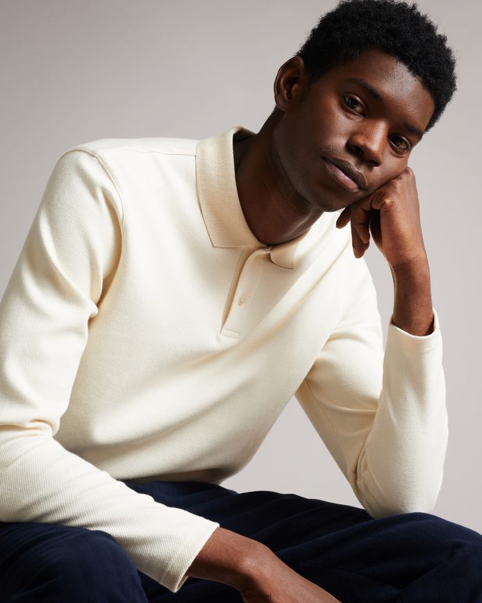 Ted Baker baddow twill jersey poloshirt natuurlijk kleding Heren 6R02N1714