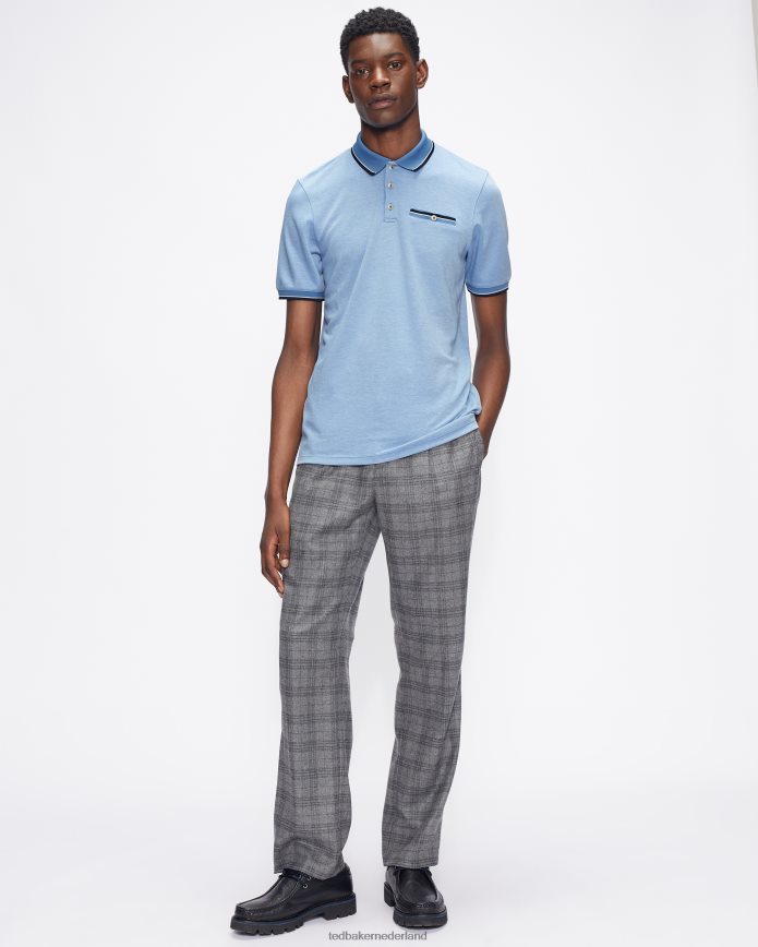 Ted Baker chipa ss polo blauw kleding Heren 6R02N1699