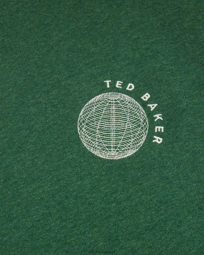 Ted Baker Shandon trui met korte mouwen en relaxte pasvorm donkergroen kleding Heren 6R02N1722