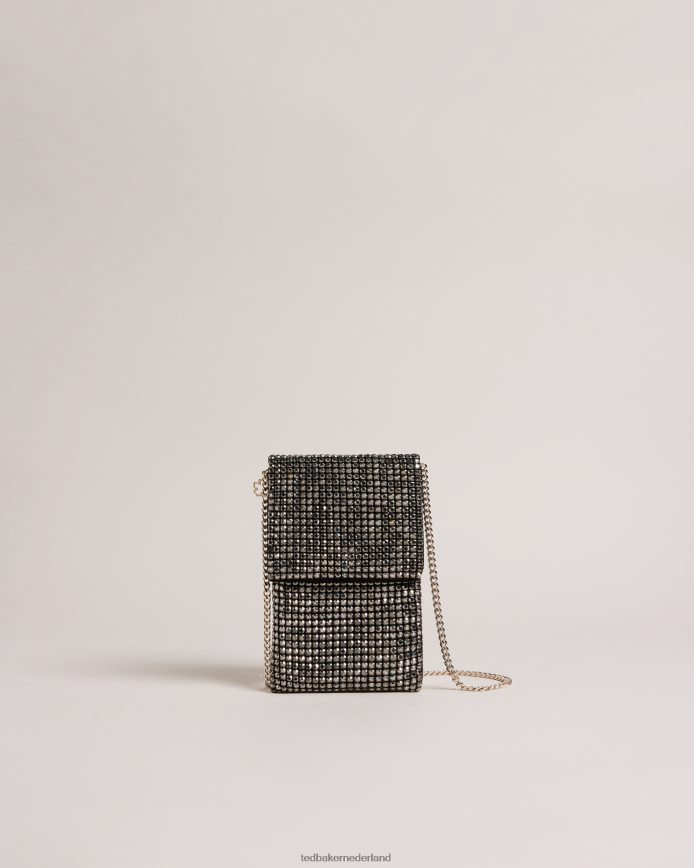 Ted Baker Glitzah kristallen crossbodytasje zwart cadeaus vrouwen 6R02N825