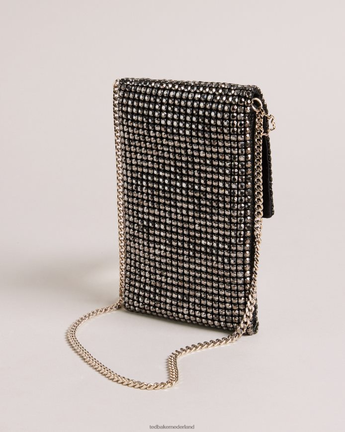 Ted Baker Glitzah kristallen crossbodytasje zwart cadeaus vrouwen 6R02N825