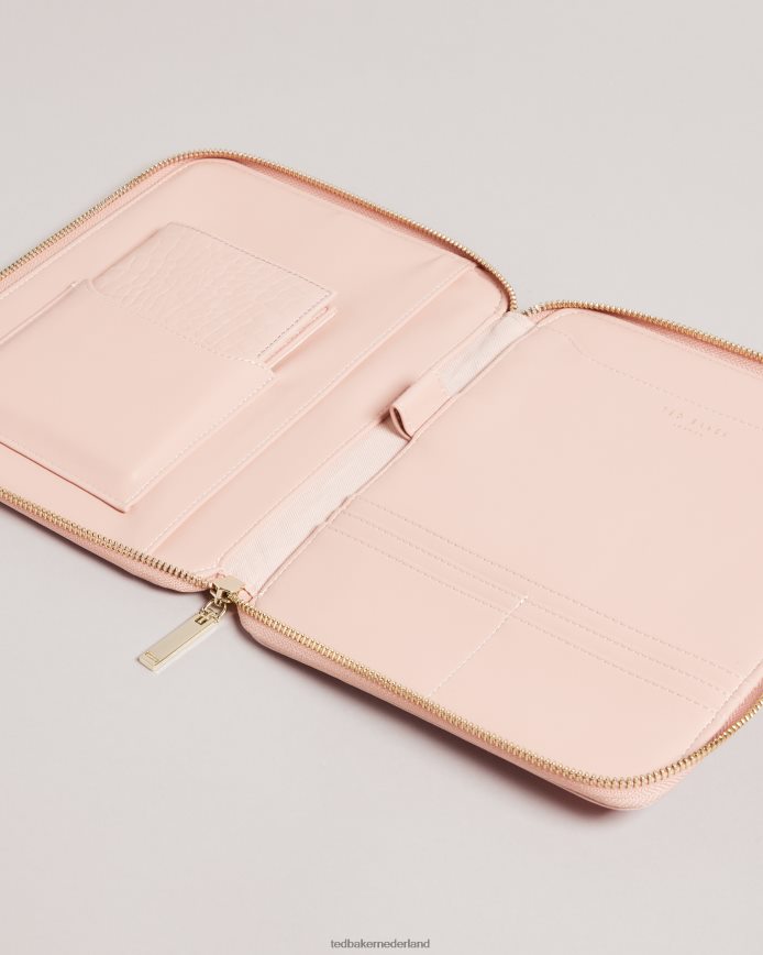 Ted Baker meyti imitatie croc a5 reisportemonnee bleekroze cadeaus vrouwen 6R02N1063