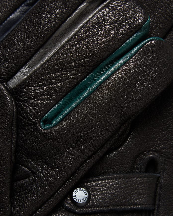 Ted Baker Parmed leren handschoenen zwart cadeaus verzameling 6R02N2071