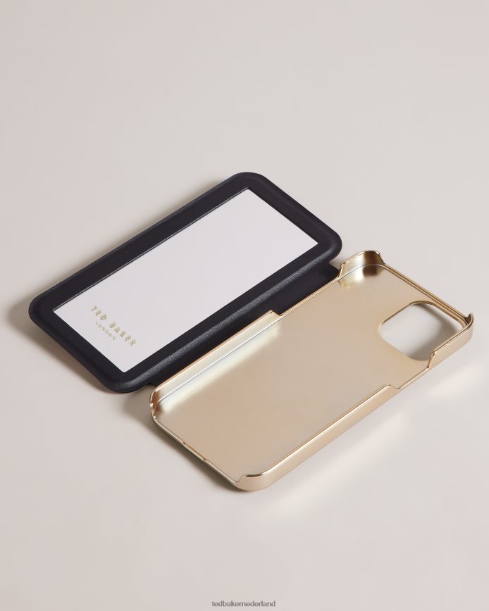 Ted Baker geld wazig bloemenspiegel folio iphone 12 en 12 pro roze huishoudartikelen verzameling 6R02N2113