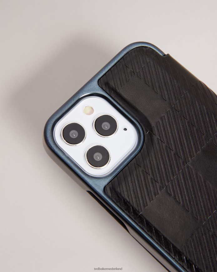 Ted Baker hcheck house check folio iPhone 12/12 pro-hoesje zwart huishoudartikelen verzameling 6R02N1985