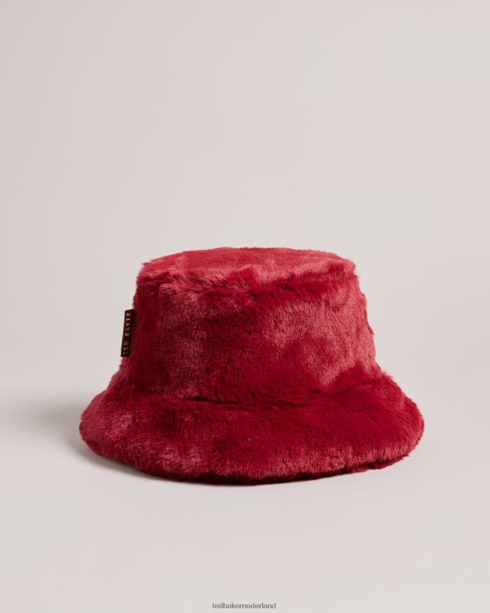 Ted Baker Prinna muts van imitatiebont paars accessoires vrouwen 6R02N1157