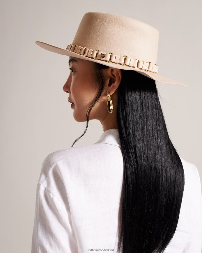 Ted Baker shonahh wollen fedora kameel accessoires vrouwen 6R02N1093