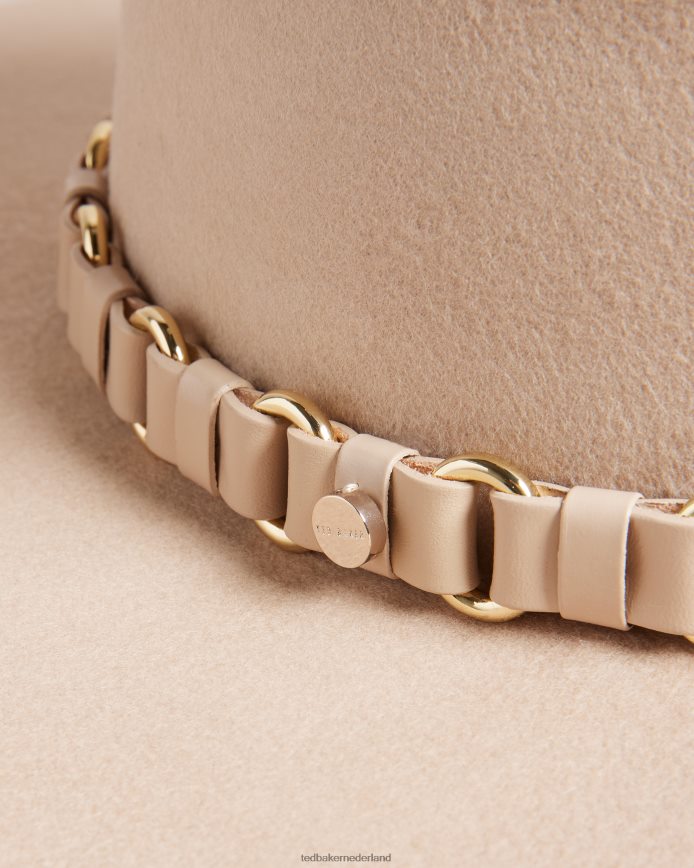 Ted Baker shonahh wollen fedora kameel accessoires vrouwen 6R02N1093