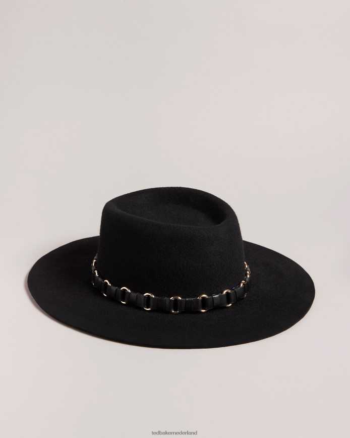 Ted Baker shonahh wollen fedora zwart accessoires vrouwen 6R02N1081
