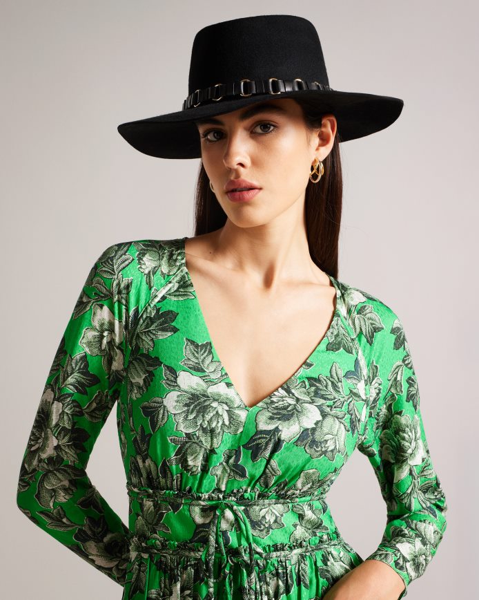 Ted Baker shonahh wollen fedora zwart accessoires vrouwen 6R02N1081