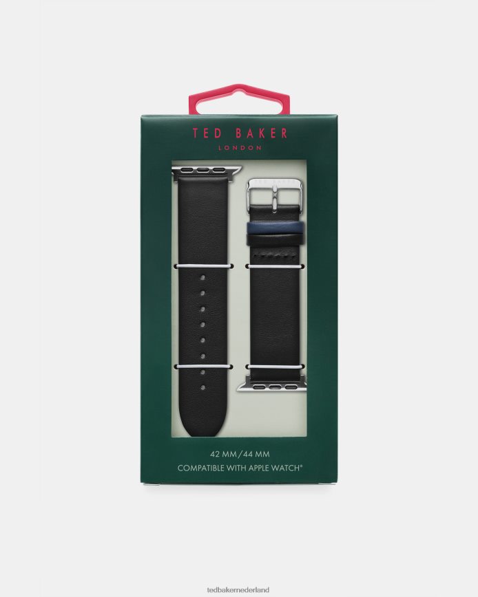 Ted Baker Calcim lederen Apple Watch band zwart accessoires vrouwen 6R02N2039