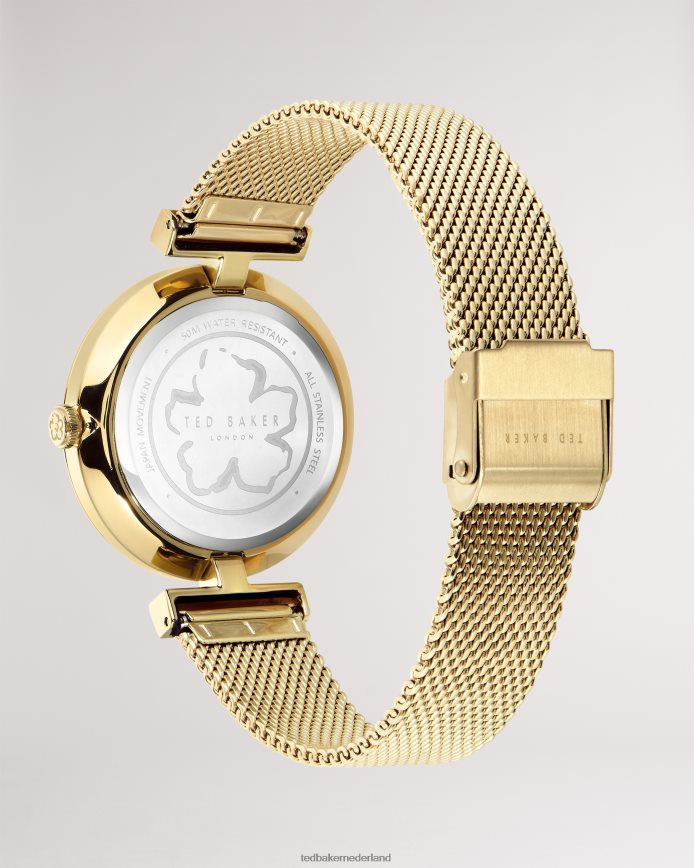 Ted Baker Darbs T-frame horloge met mesh band gouden kleur accessoires vrouwen 6R02N1011